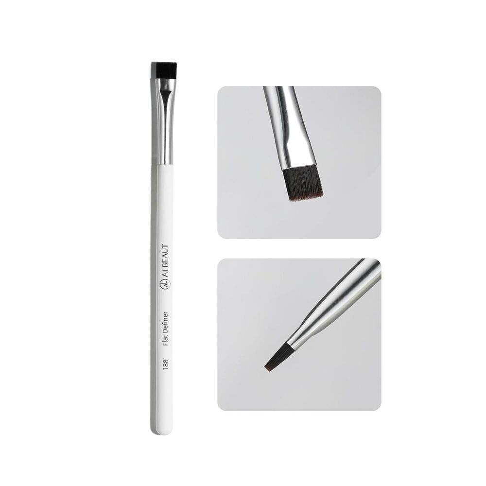 188 White flat Eyebrow Concealer Eyeliner Definer Makeup Brush